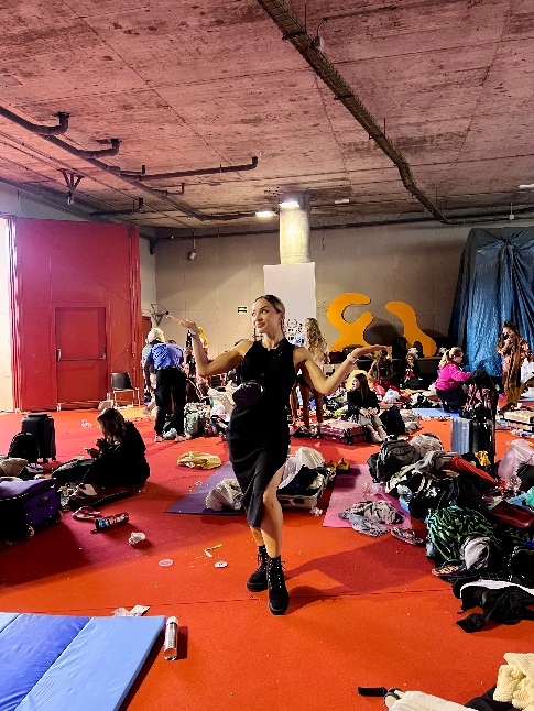 Backstage zawodów sylwetkowych